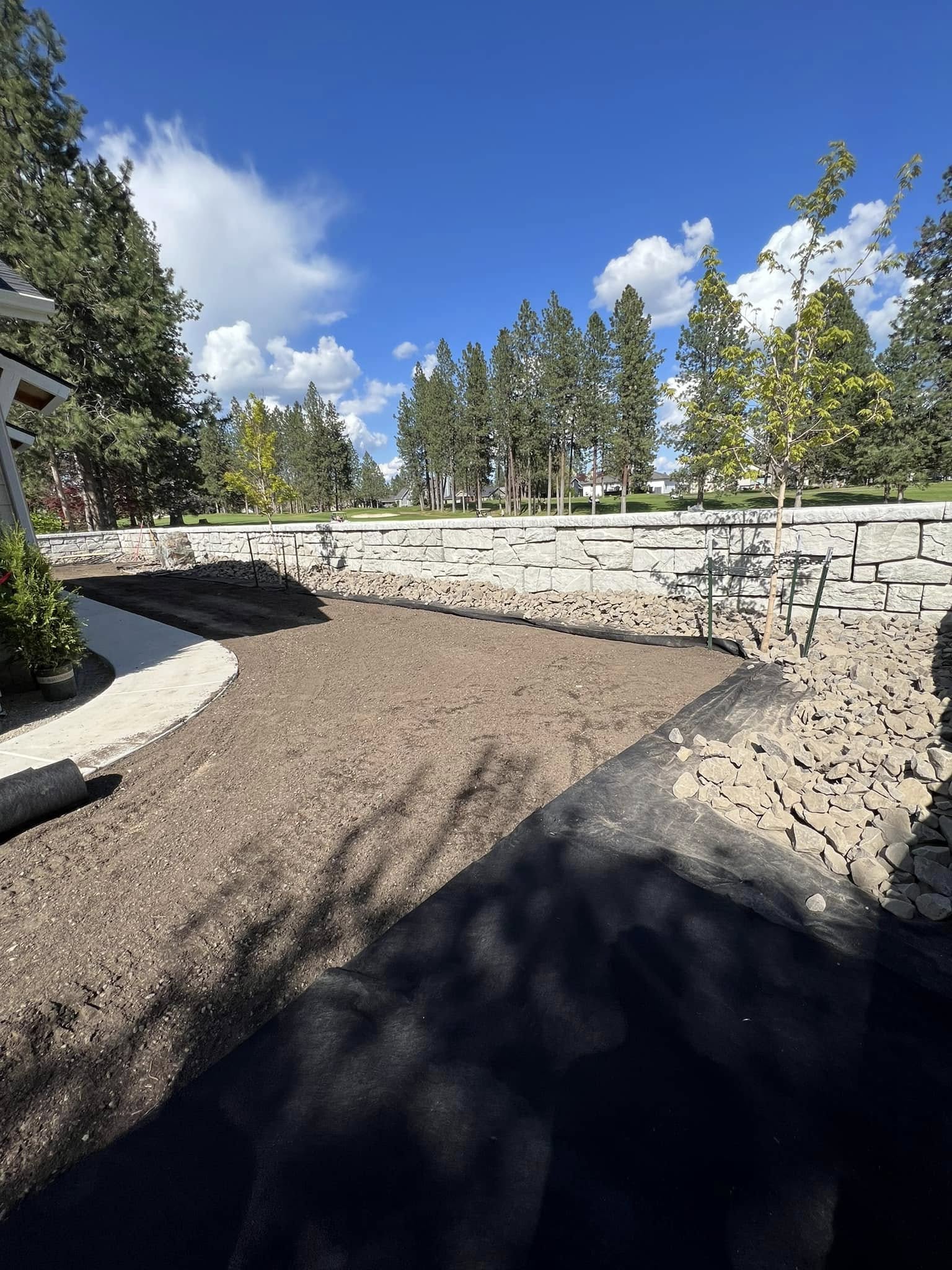 Landscape Drainage Project Coeur Dalene Idaho 086